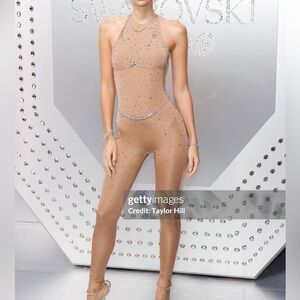 Swarovski x Skims Halterneck Jumpsuit w/ Tags